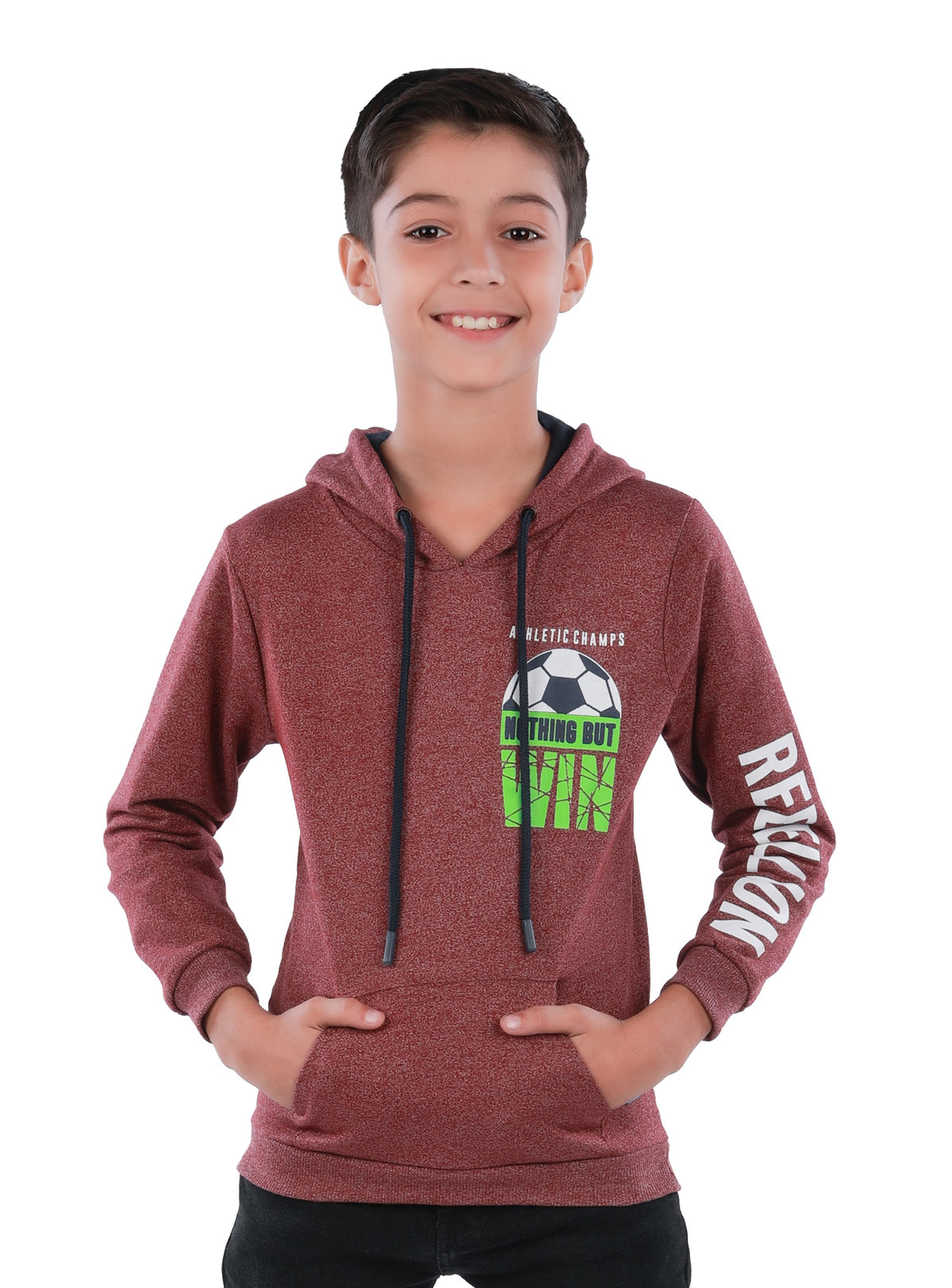 Printed Sweatshirt - Red Melange