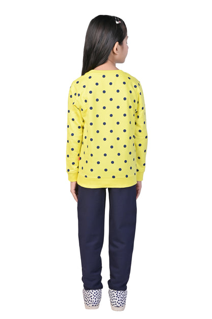 Printed Sweatshirt - Yellow Aop