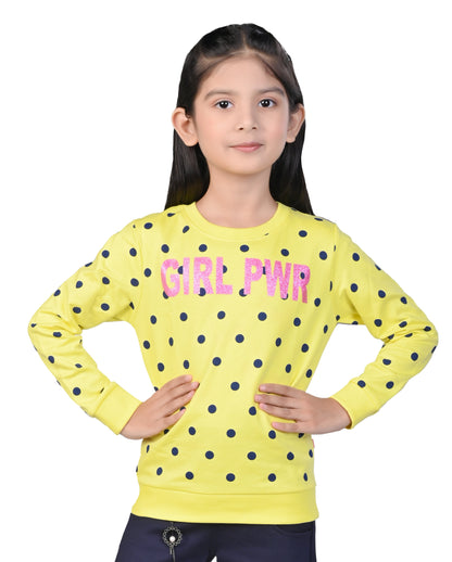 Printed Sweatshirt - Yellow Aop