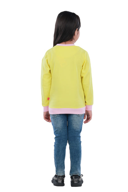 Printed Sweatshirt - Yellow
