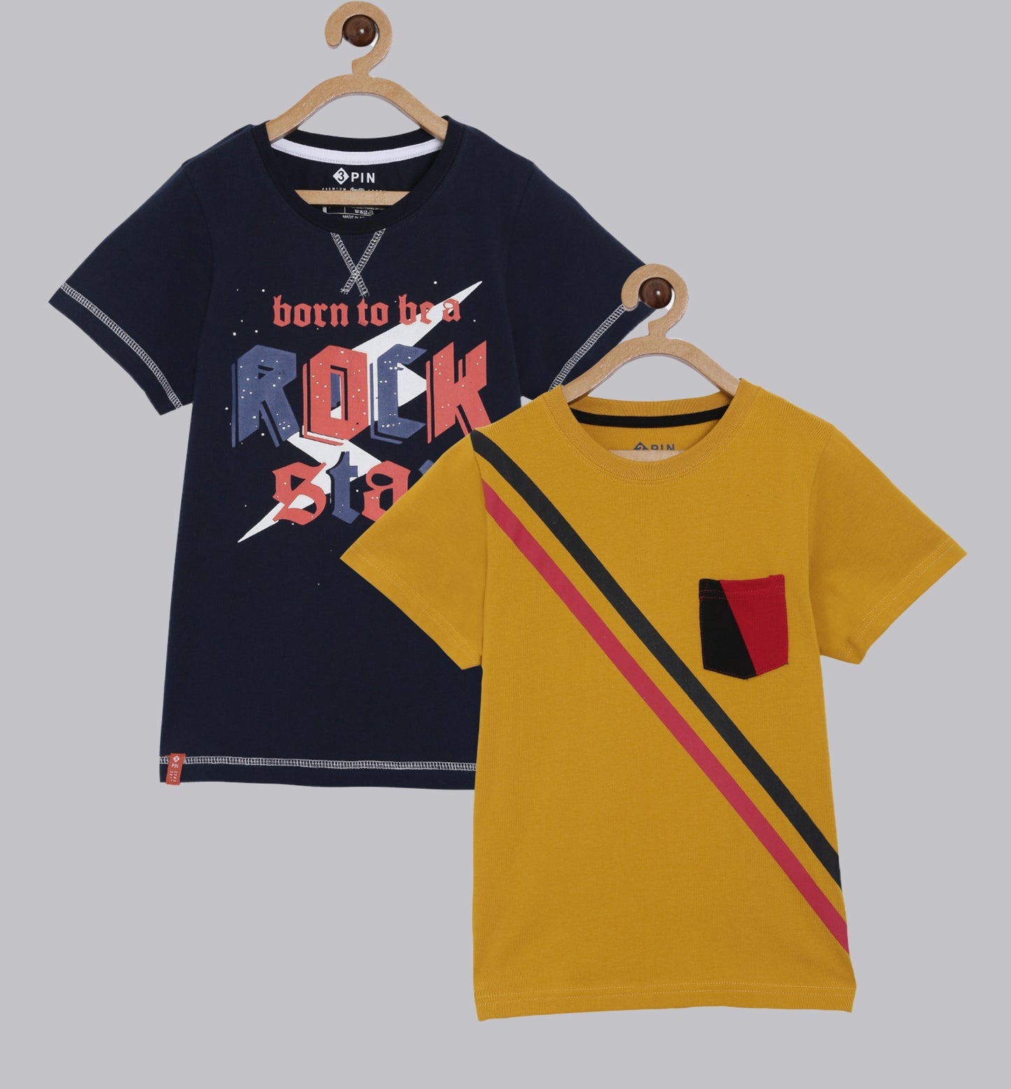 Boys Short Sleeve T-shirt combo - Multicolor