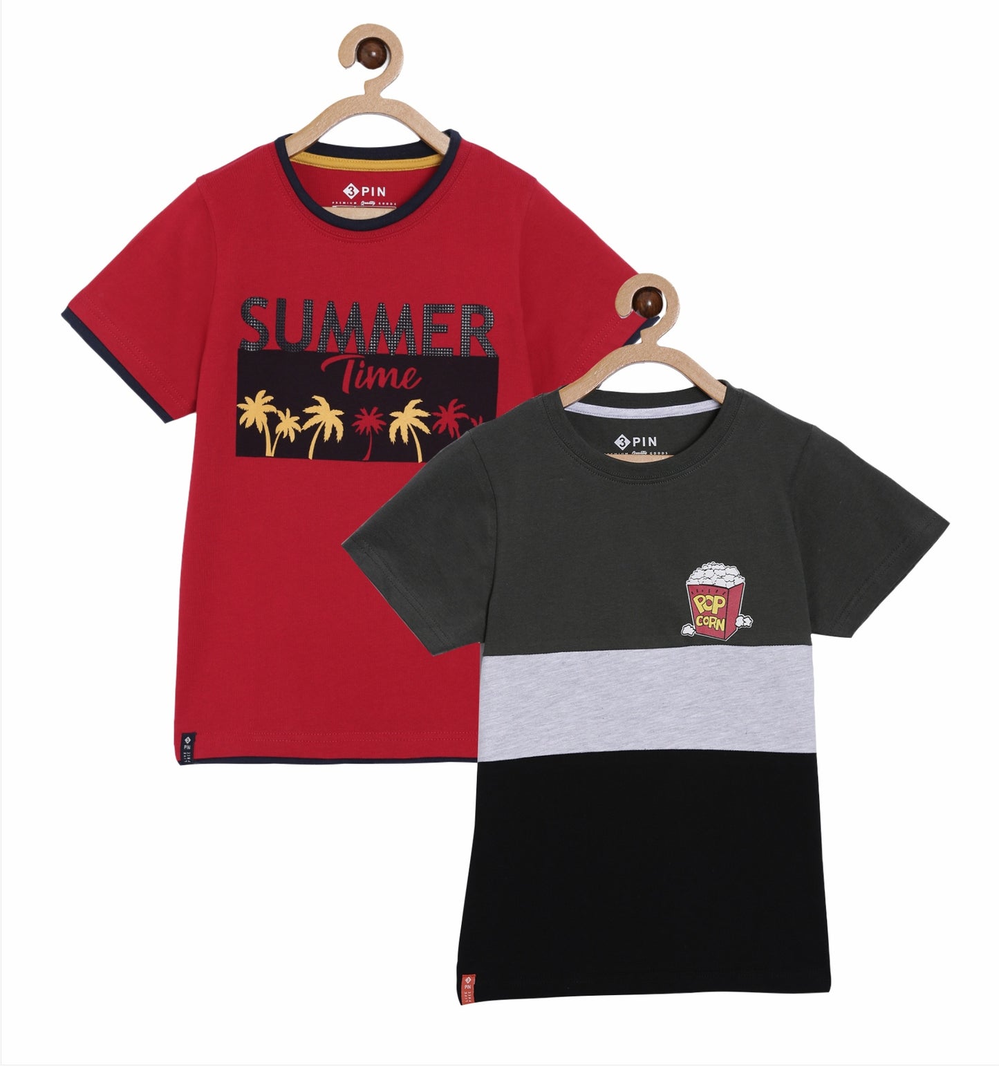 Boys Short Sleeve T-shirt combo - Multicolor