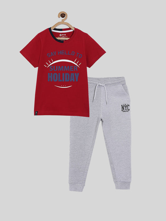 Boys T-shirt & Jogger set - Multicolor