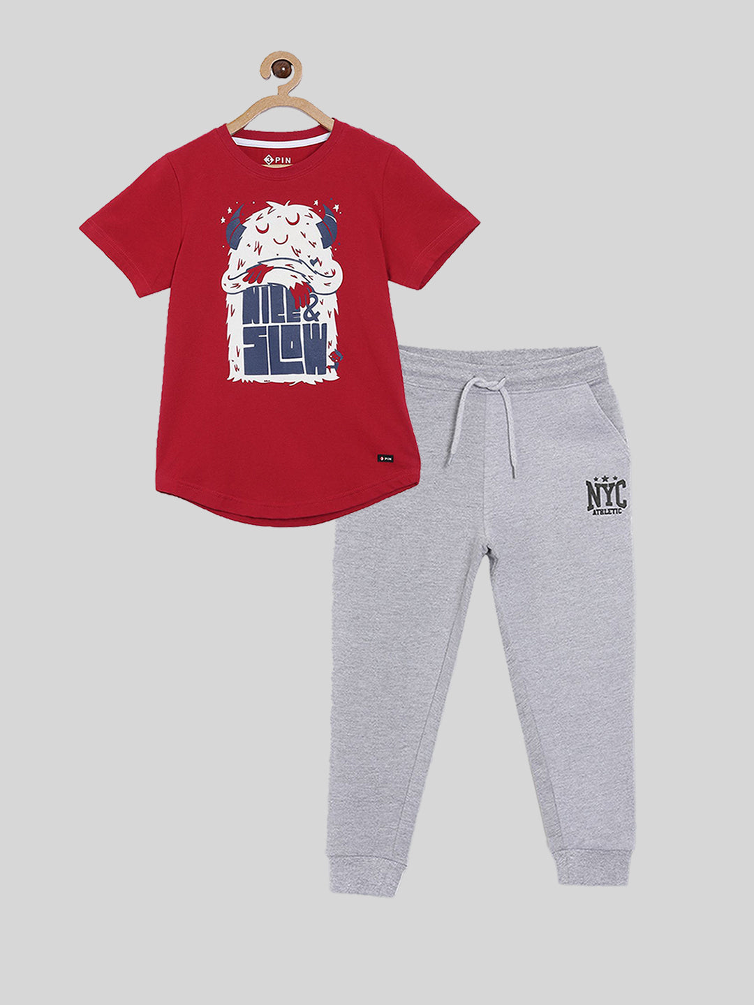 Boys T-shirt & Jogger set - Multicolor