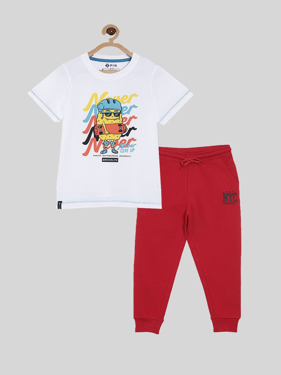 Boys T-shirt & Jogger set - Multicolor