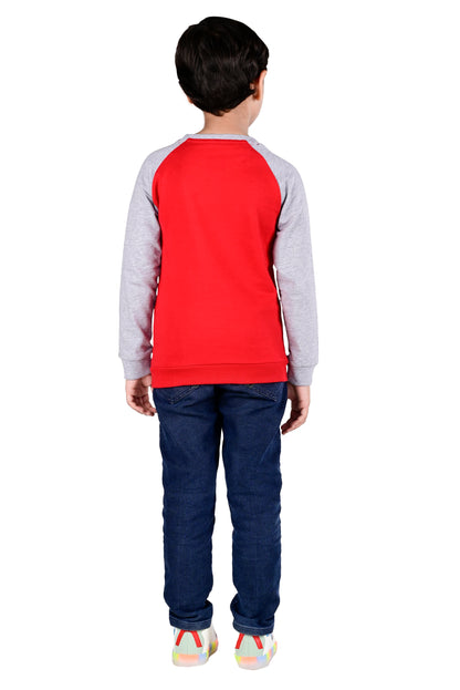 Printed Sweatshirt - Red