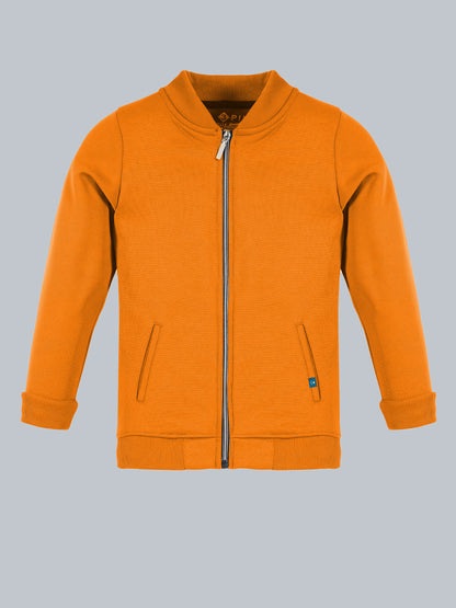 Front Zip Closure Jacket For Boys