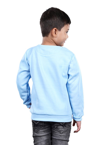 Printed Sweatshirt - Powder Blue