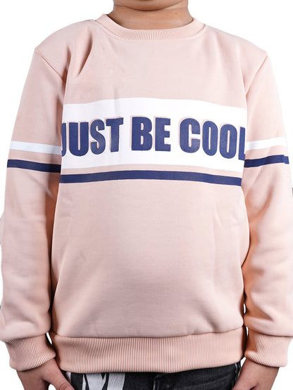 Printed Sweatshirt - Peach