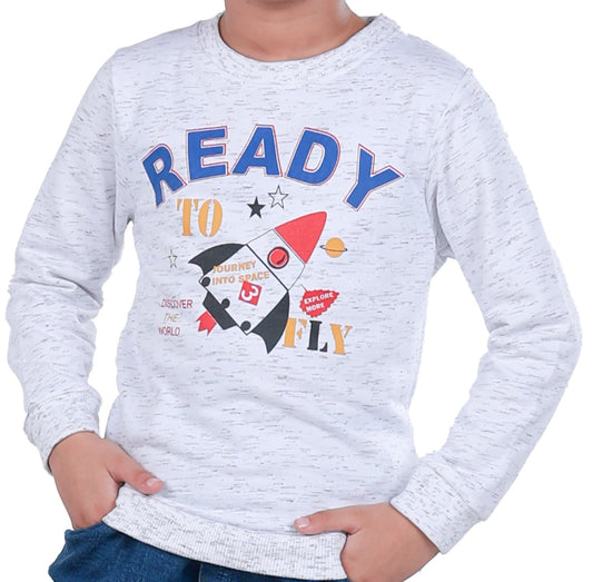 Printed Sweatshirt - Neppy Melange
