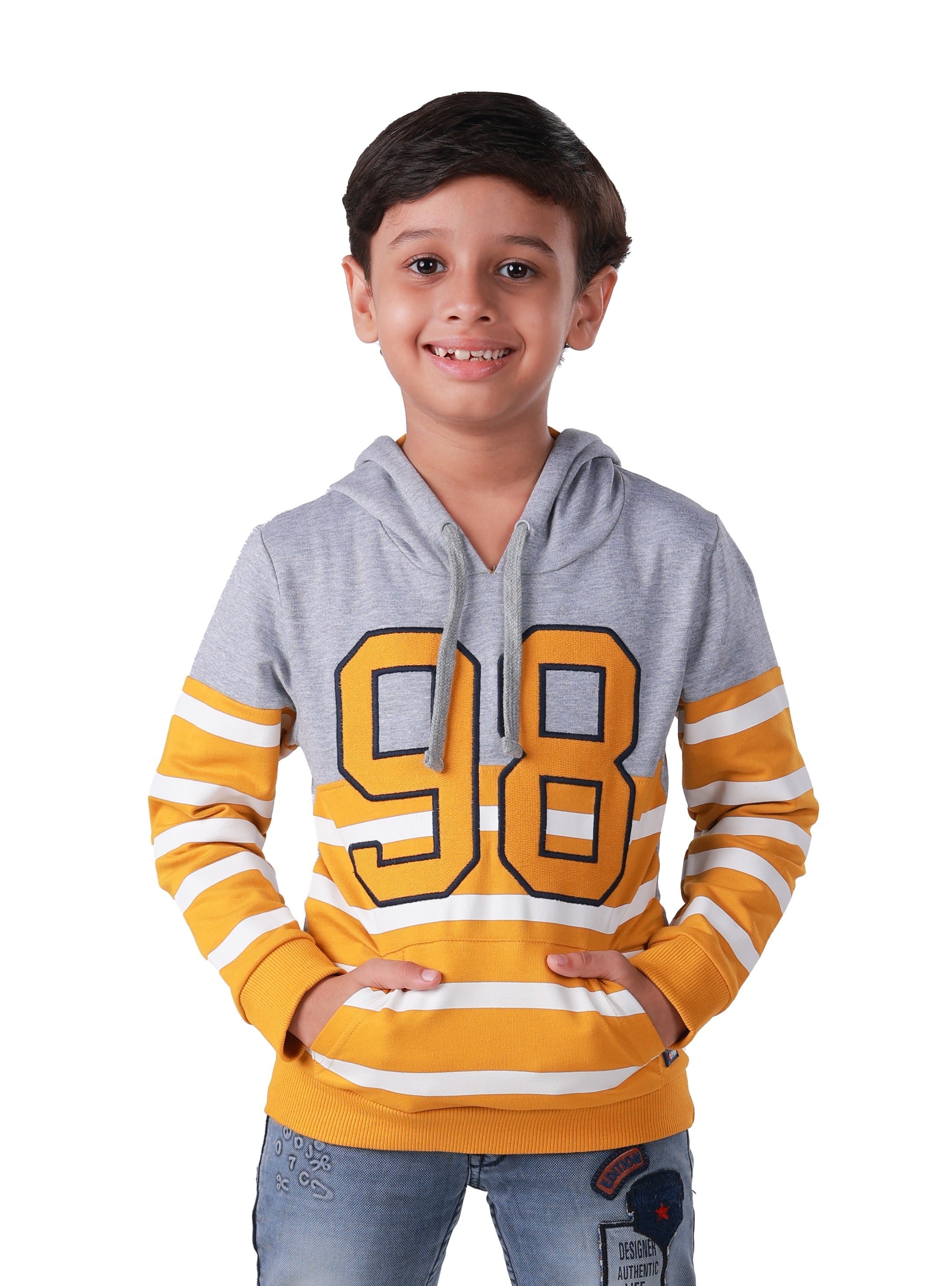 Printed Sweatshirt - Grey Melange