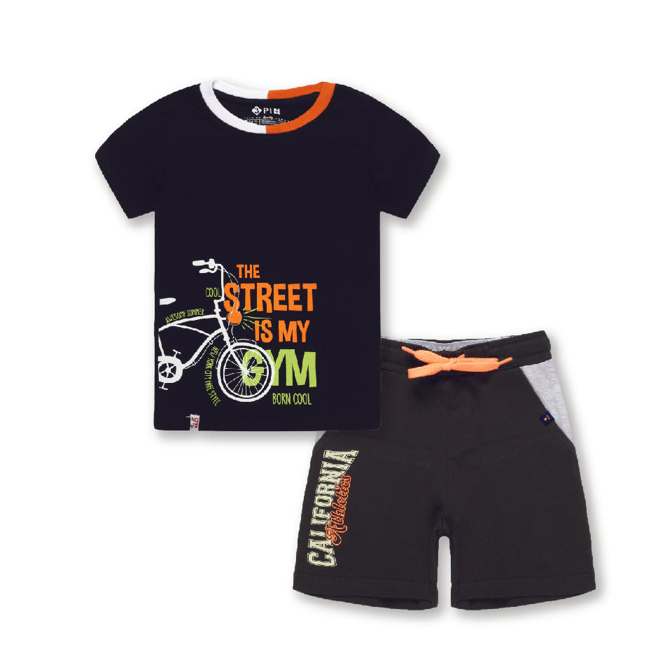 Printed T-shirt & Shorts Combo for Boys